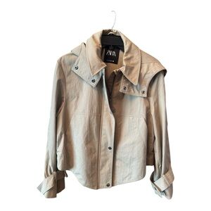 Zara Women's Tan Trench Jacket